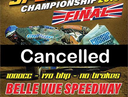 ACU British Sidecar Speedway – Final Round Cancellation