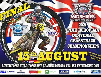 2021 FIM Europe Individual Grass Track Final heads to Midshires Grasstrack Club