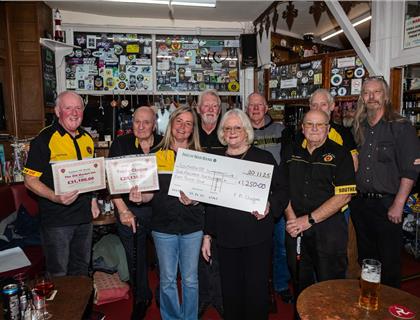 Double Cheque Presentation at The Old Market Inn