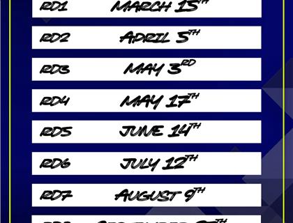 MXGB 2026 Provisional Calendar