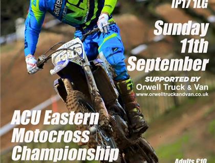 ACU Eastern Motocross Championship heads to Blaxhall this Sunday