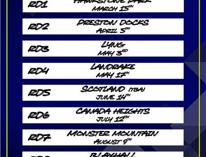 MXGB 2026 Provisional Calendar and Venues