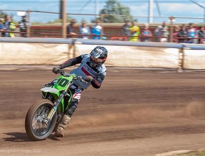 British Rider Prepares for the FIM Flat Track World Championship