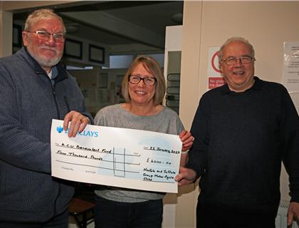 Norfolk and Suffolk Group Donate £4000 to ACU Ben Fund