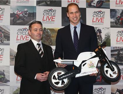 Motorcycle Live Online Archive: Prince William visits #MotorcycleLive