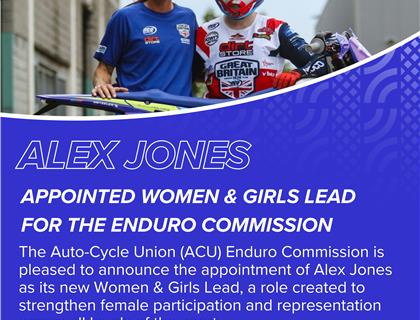 ACU Enduro Commission Appoints Alex Jones as Women and Girls Lead