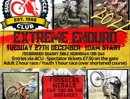 Sudbury Motorcycle Club Foxborough Extreme Enduro – 27th December 2022