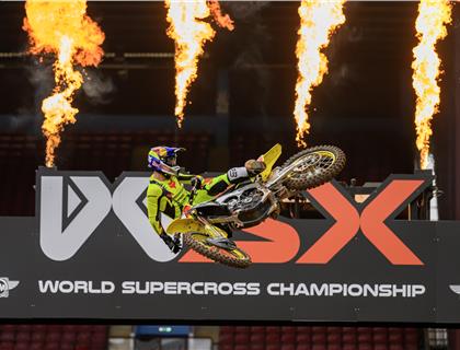 Roczen and McElrath begin title defences with overall wins at British WSX