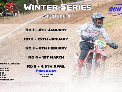 Mid Wales Motocross Host Winter Stubble X Series