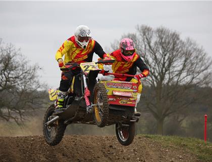 Oldfield/Barnes take the lead in Hadrian Marine ACU Sidecarcross Clubmans